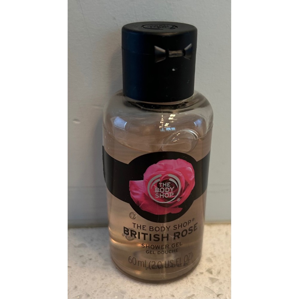 The Body Shop British Rose Shower Gel Travel Size 2.0 fl oz